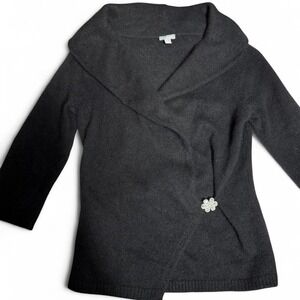 angora wool‎ wrap sweater cardigan